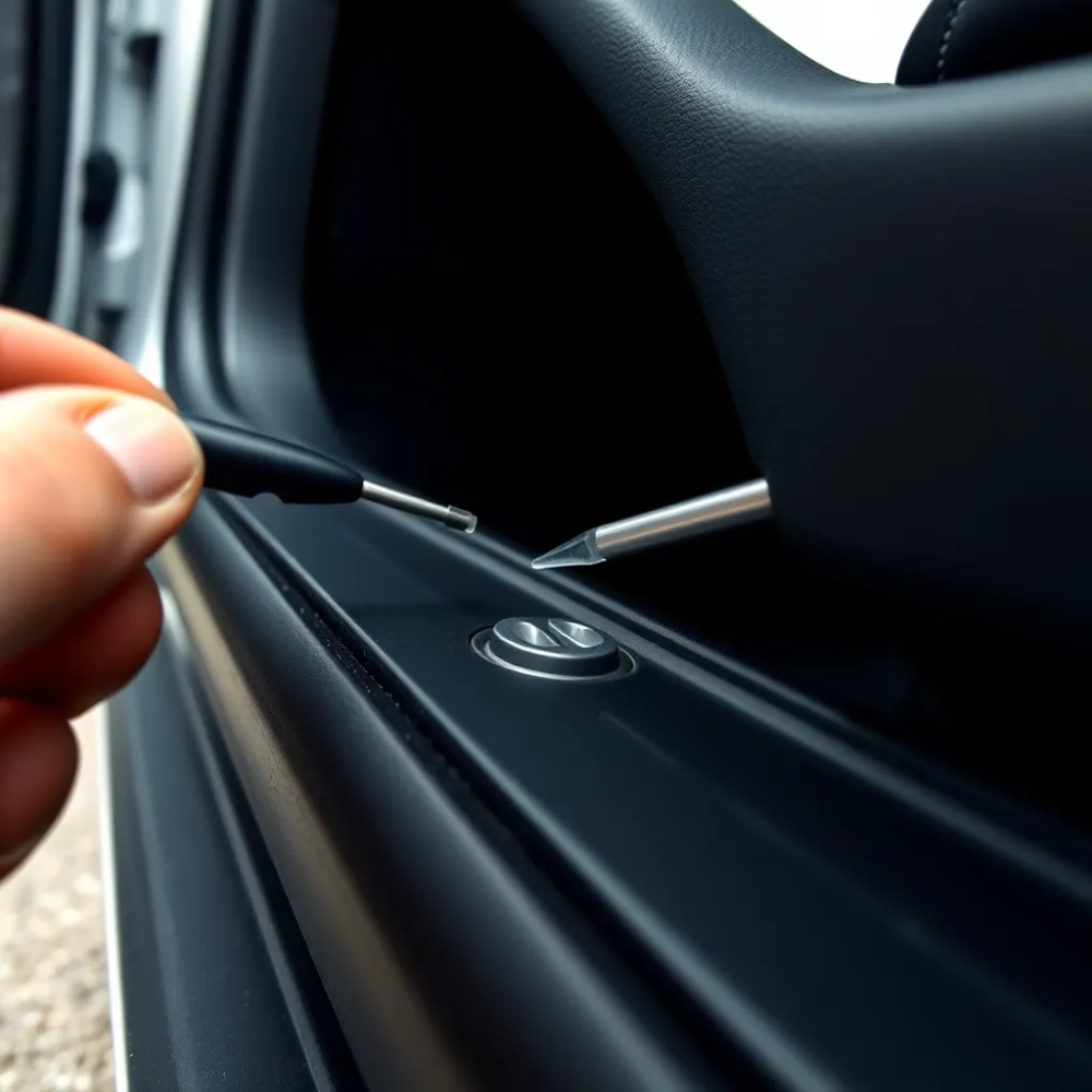 Demontaż listw progowych Audi