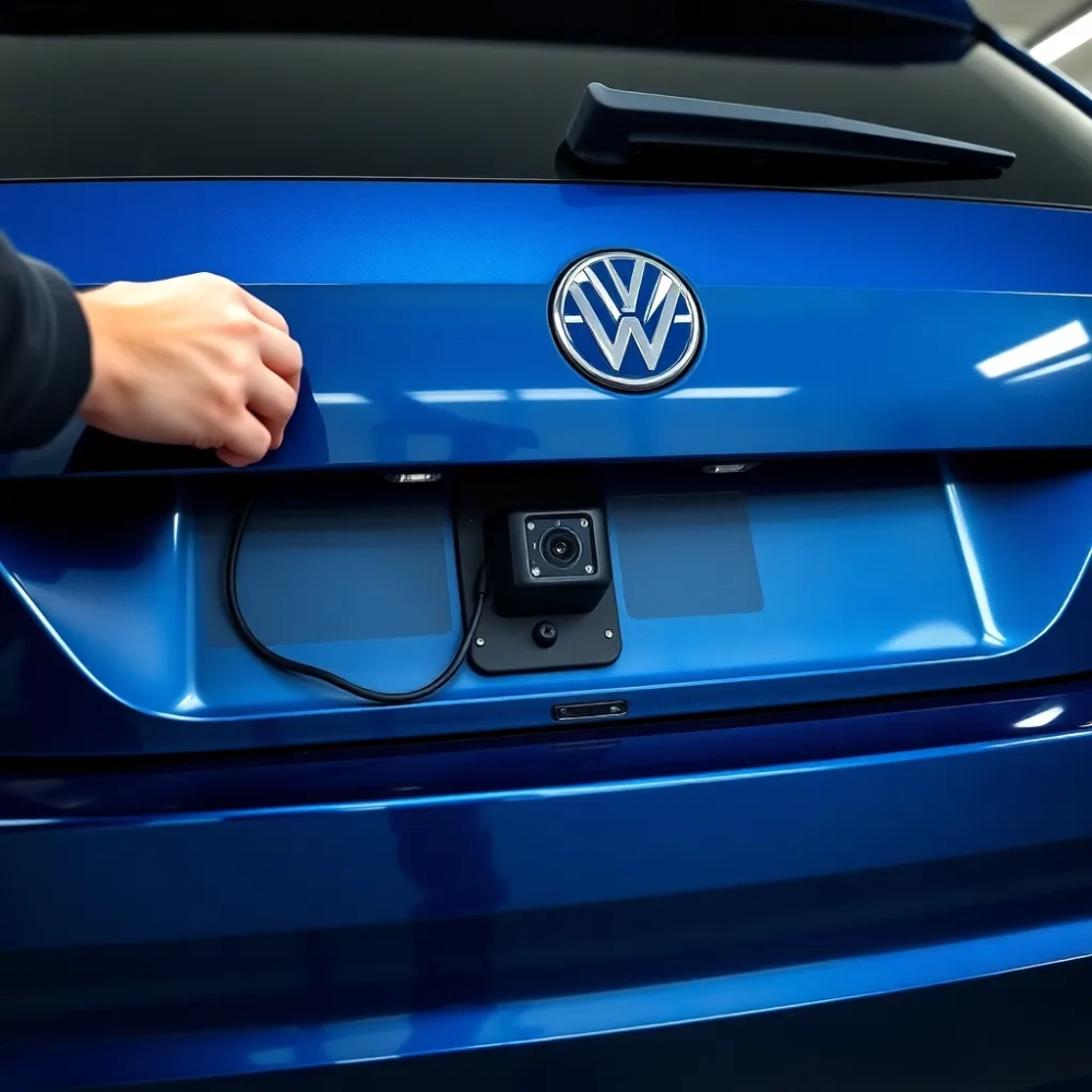 Montaż kamery cofania Tiguan 2