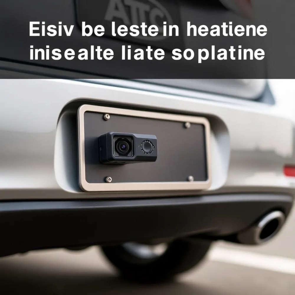 Montaż kamery cofania w tablicy rejestracyjnej