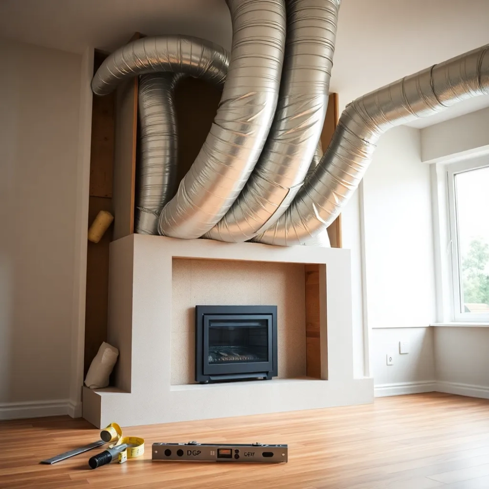 Montaż kominka z rozprowadzeniem ciepłego powietrza cena