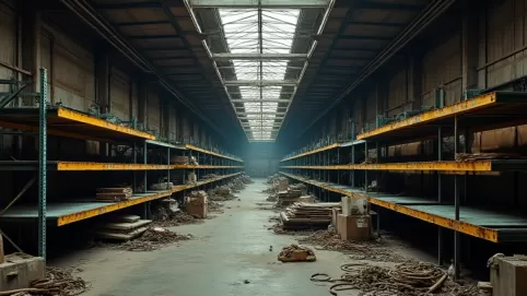demontaż regałów metalowych