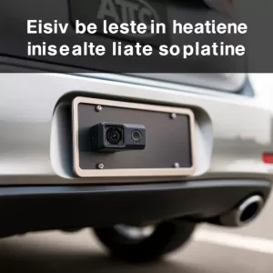 Montaż kamery cofania w tablicy rejestracyjnej