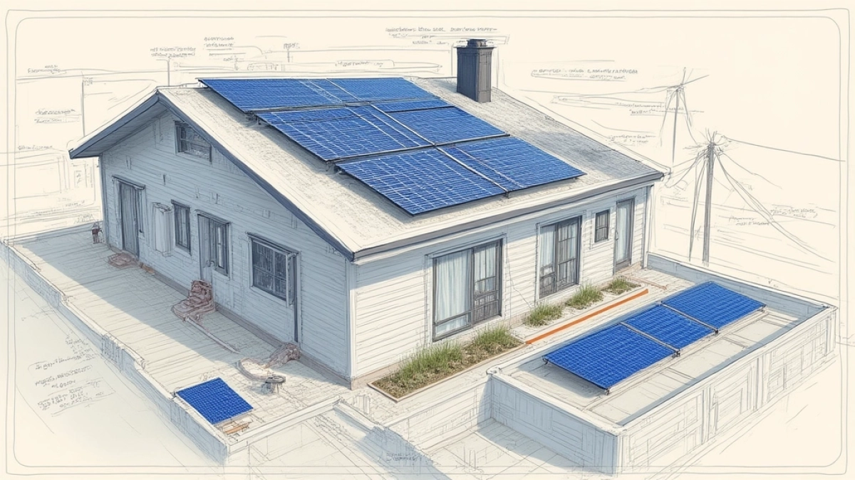 Schemat instalacji fotowoltaicznej