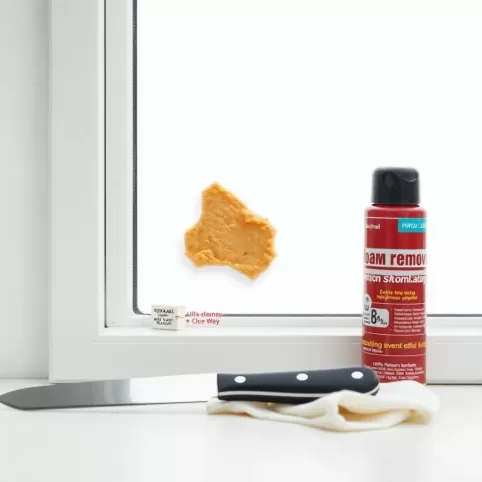 Czym usunąć piankę montażową z okna PCV