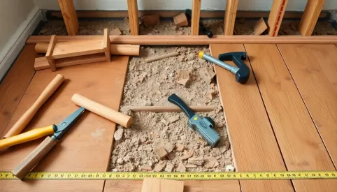 Demontaż desek podłogowych cena za m2