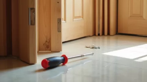 Demontaż drzwi harmonijkowych