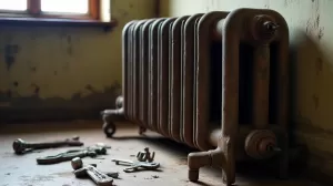 demontaż grzejnika żeliwnego