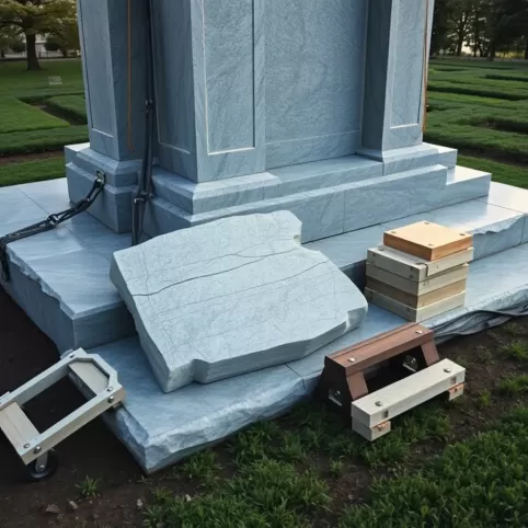 Demontaż i montaż pomnika