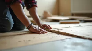 Demontaż paneli podłogowych KNR