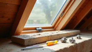 Demontaż skrzydła okna dachowego Roto