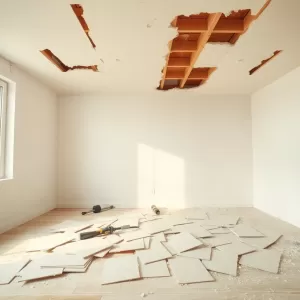 Demontaż sufitu GK cena