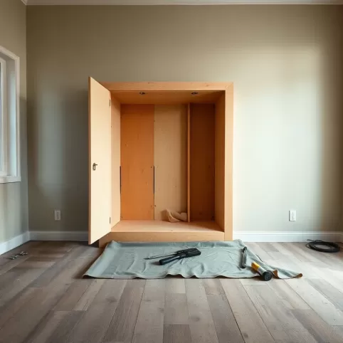 Demontaż szafy w zabudowie cena