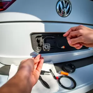 Montaż kamery cofania VW Tiguan