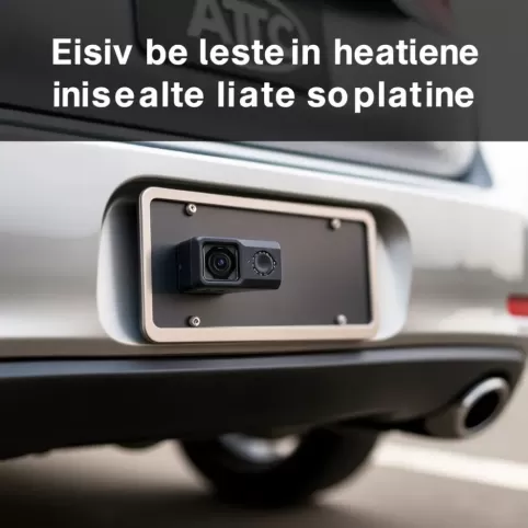 Montaż kamery cofania w tablicy rejestracyjnej